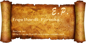 Engelhardt Piroska névjegykártya